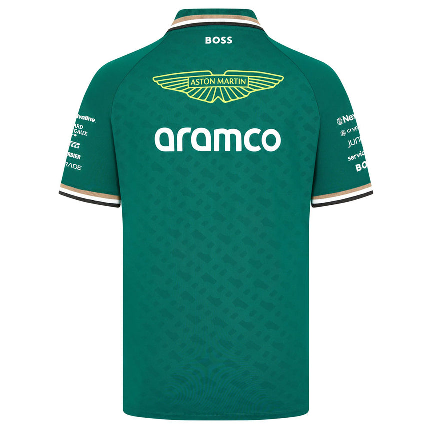 Aston Martin F1 Team 2024 Green Polo Tee Shirt