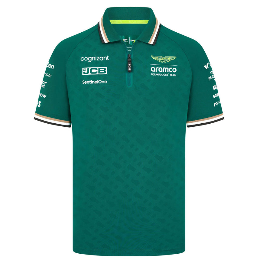 Aston Martin F1 Team 2024 Green Polo Tee Shirt