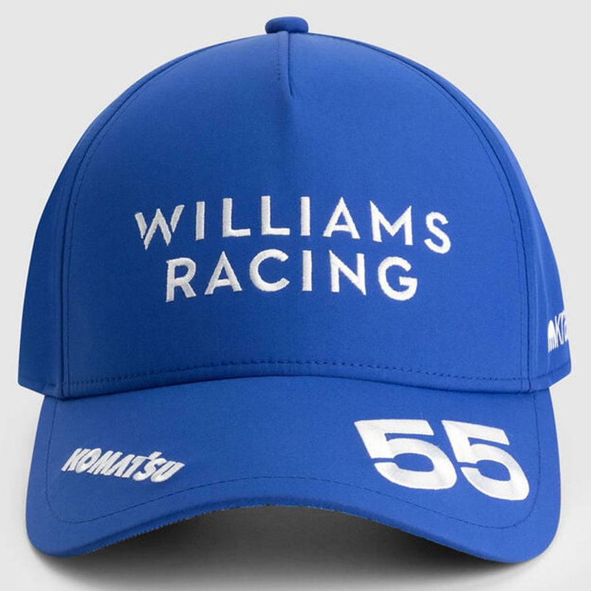 Williams Racing 2025 Carlos Sainz #55 Official Blue Driver Cap