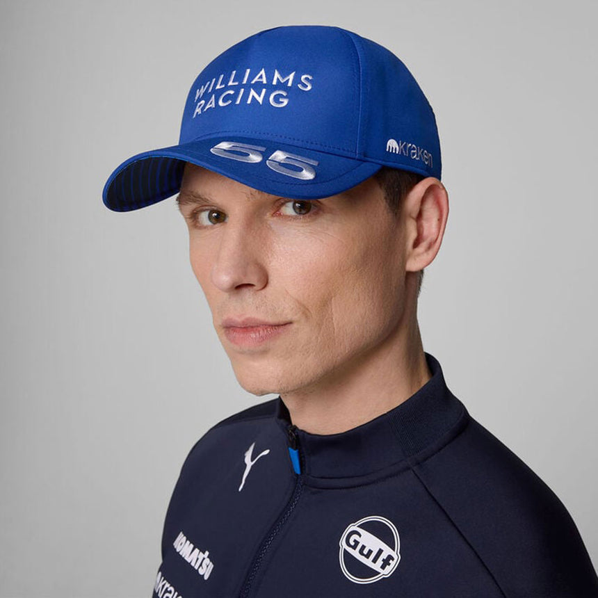 Williams Racing 2025 Carlos Sainz #55 Official Blue Driver Cap