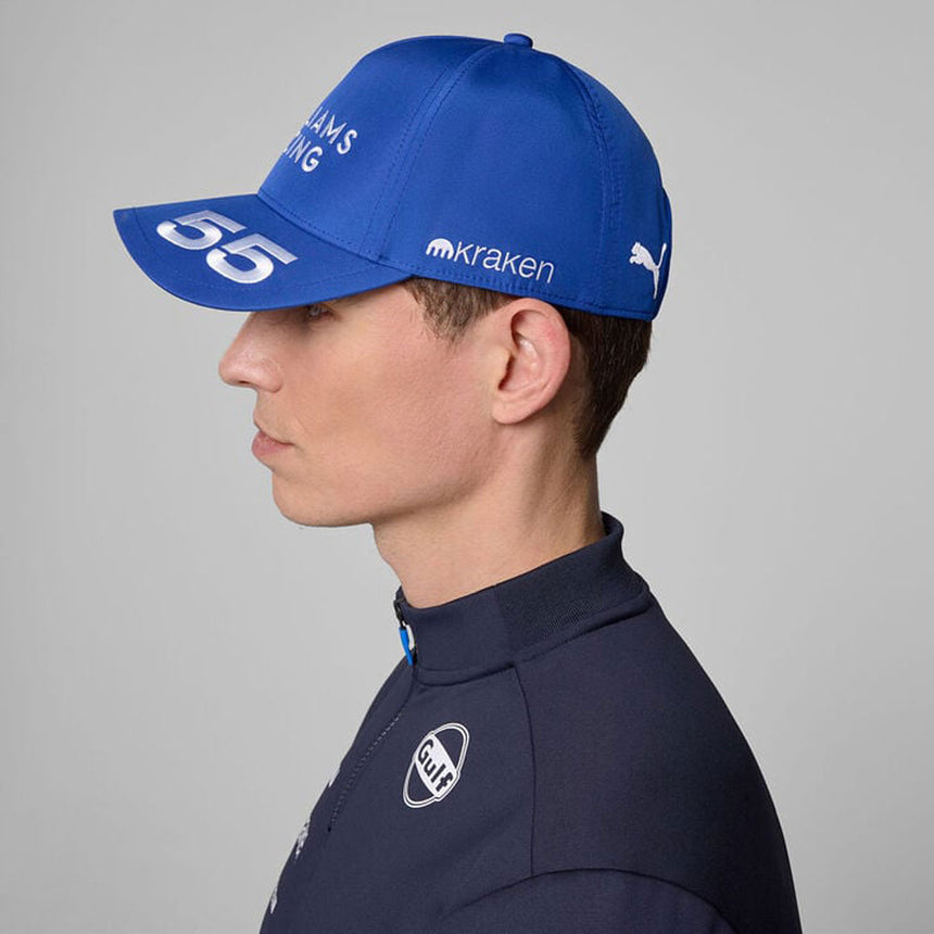Williams Racing 2025 Carlos Sainz #55 Official Blue Driver Cap