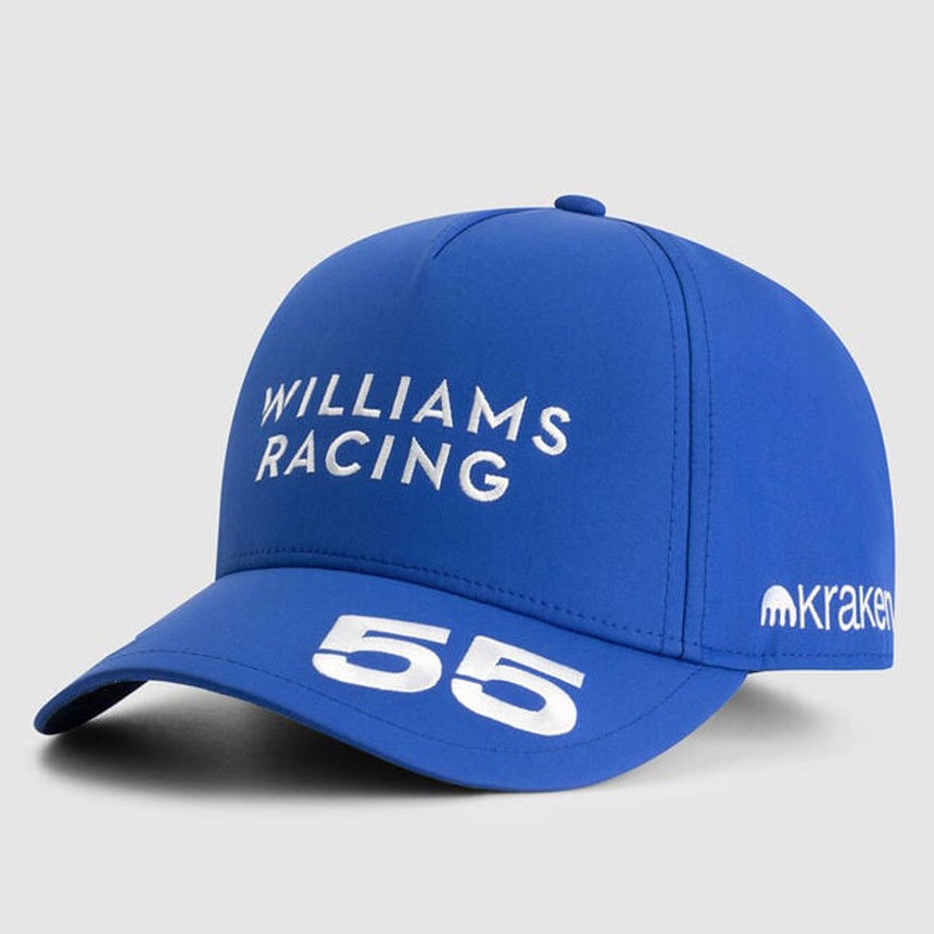 Williams Racing 2025 Carlos Sainz #55 Official Blue Driver Cap