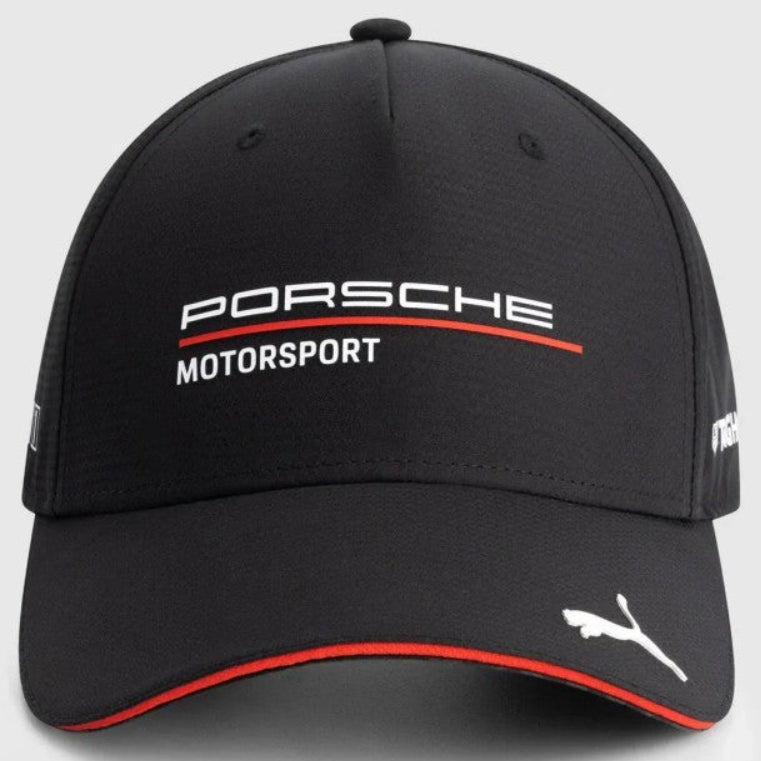 Porsche Motorsport PUMA 2026 Official License Black Team Baseball Cap