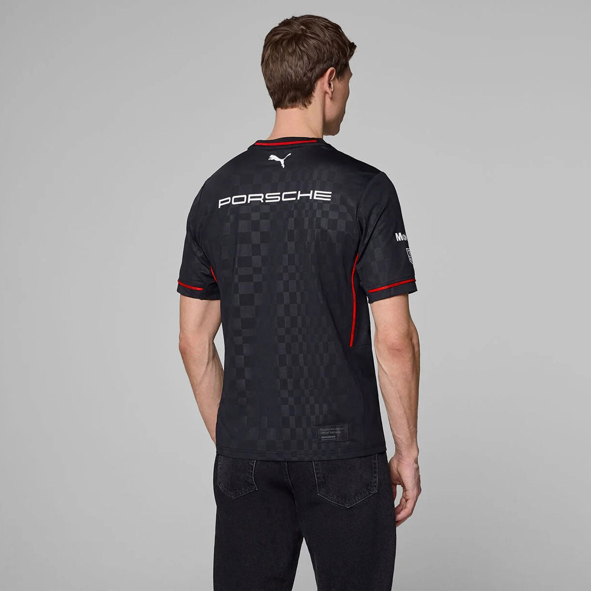 Porsche Motorsport Puma Team T‑Shirt Black Men’s Crew Neck Tee Shirt