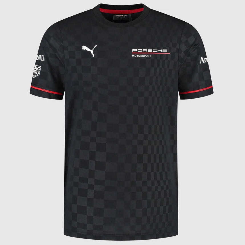 Porsche Motorsport Puma Team T‑Shirt Black Men’s Crew Neck Tee Shirt