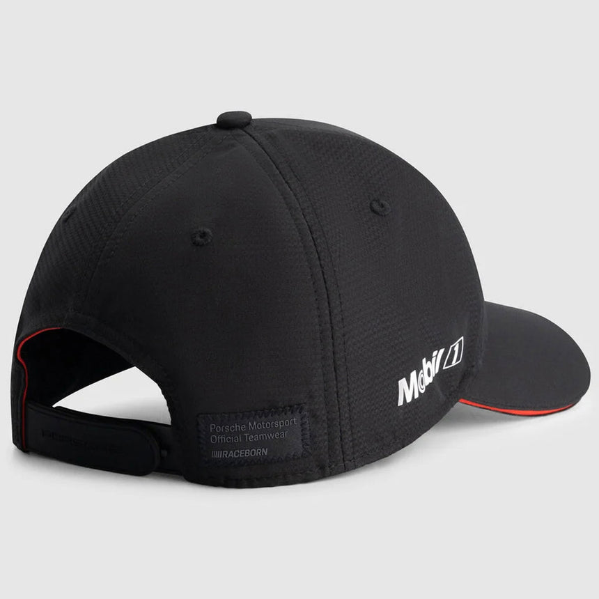 Porsche Penske Motorsport Official Adjustable Snapback Black Cap