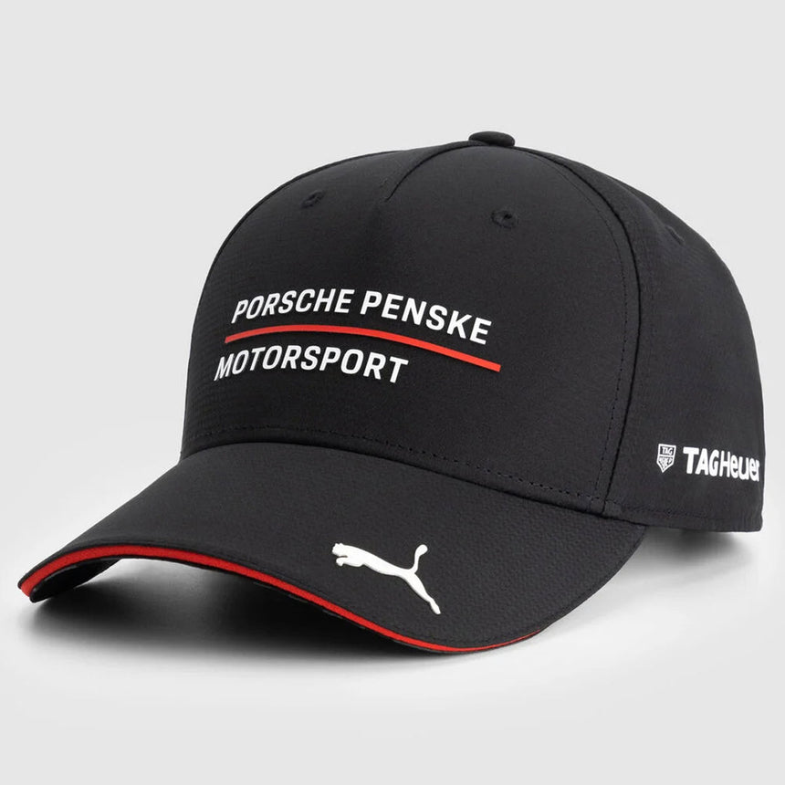 Porsche Penske Motorsport Official Adjustable Snapback Black Cap