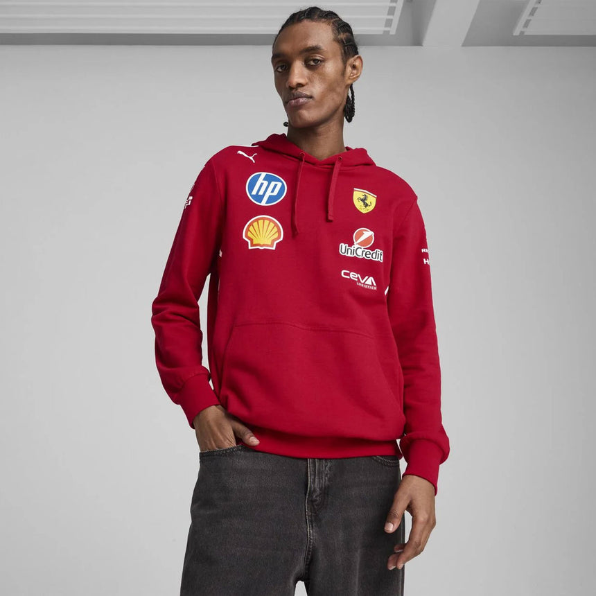 Scuderia Ferrari F1 Team Dark Cherry Red Hoodie Official PUMA Merch