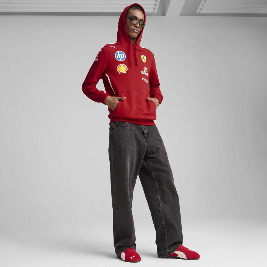 Scuderia Ferrari F1 Team Dark Cherry Red Hoodie Official PUMA Merch