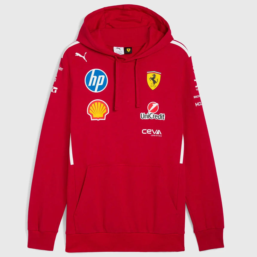 Scuderia Ferrari F1 Team Dark Cherry Red Hoodie Official PUMA Merch