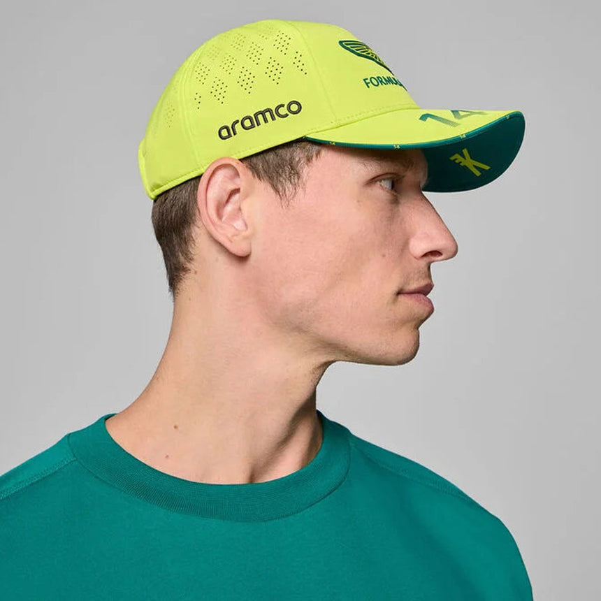 Aston Martin 2025 Fernando Alonso Driver Yellow Cap