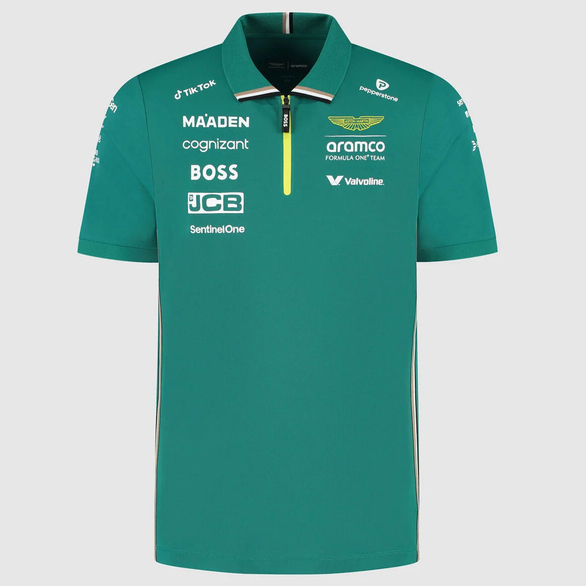 Aston Martin F1 2025 Men’s Green Team Polo Shirt – Official Licensed Gear