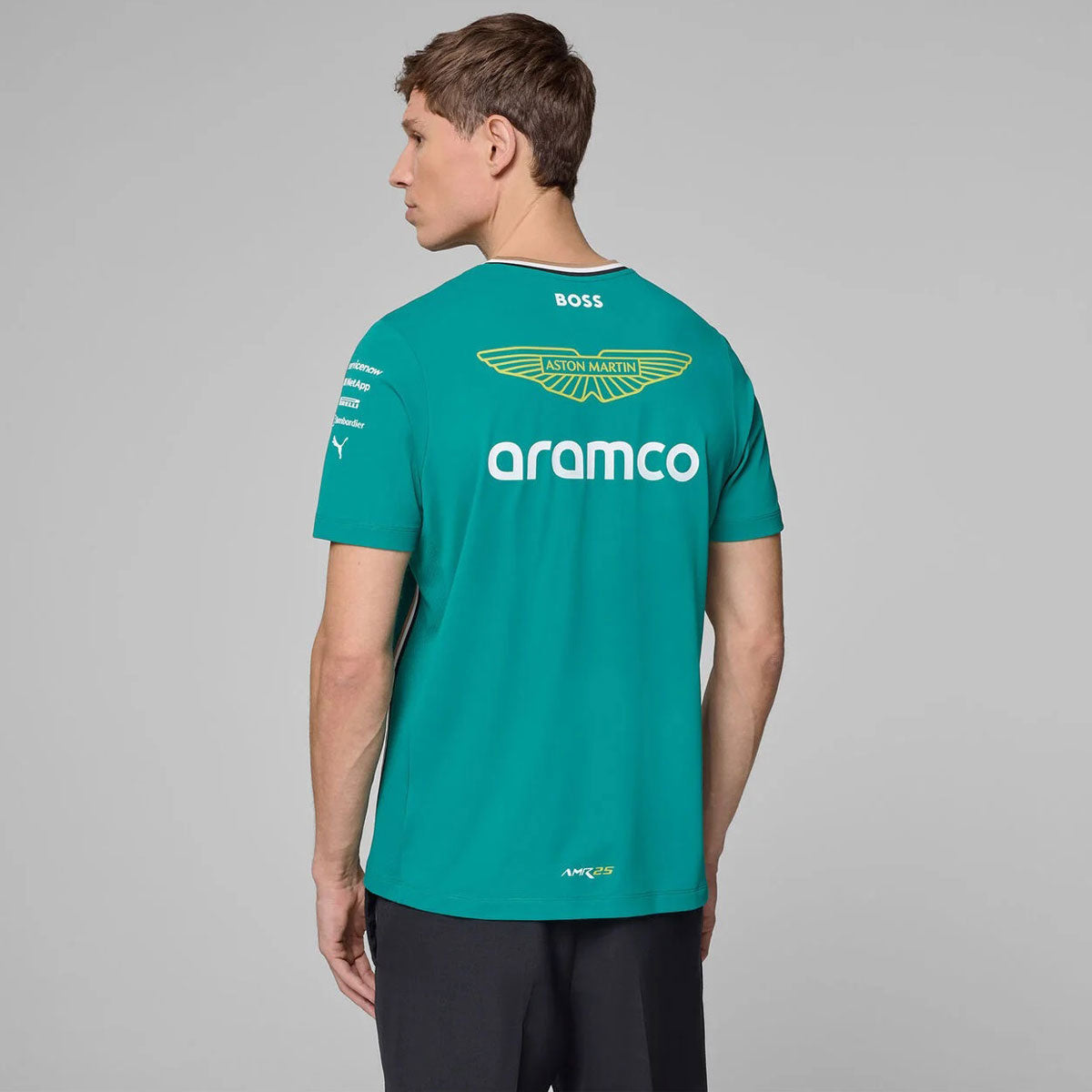 Aston Martin F1 Team 2025 Men’s Green Team T‑Shirt