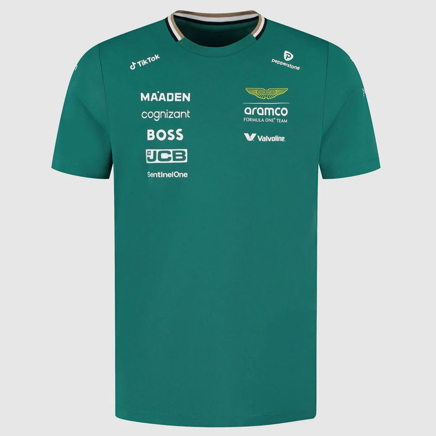 Aston Martin F1 Team 2025 Men’s Green Team T‑Shirt