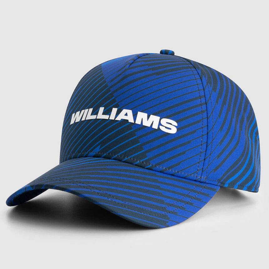 Williams Racing 2025 PUMA All‑Over‑Print Baseball Cap – Navy
