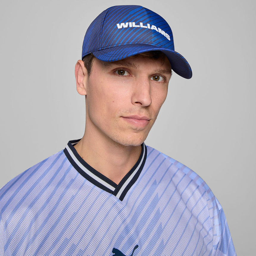 Williams Racing 2025 PUMA All‑Over‑Print Baseball Cap – Navy