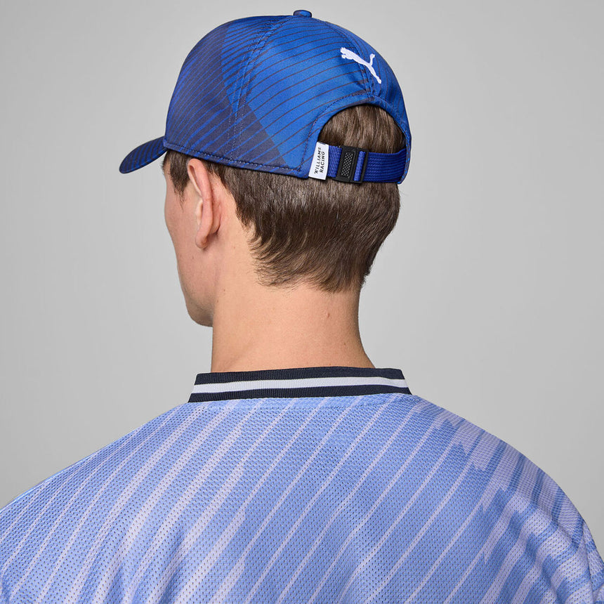 Williams Racing 2025 PUMA All‑Over‑Print Baseball Cap – Navy