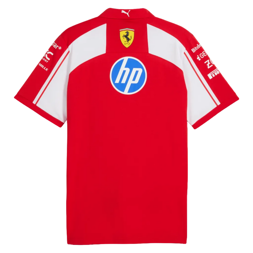 Scuderia Ferrari F1 Team PUMA 2026 Official Red Driver Polo Tee Shirt