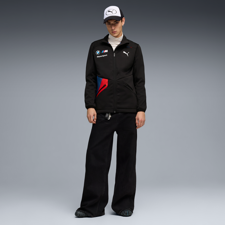 BMW Motorsport PUMA 2026 Black Official WEC Le Mans Softshell Team Jacket