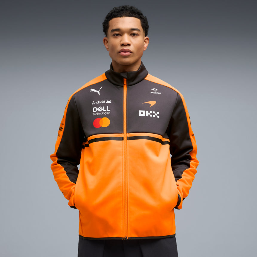Mclaren F1 Team PUMA 2026 Official Licensed Papaya Driver Softshell Jacket