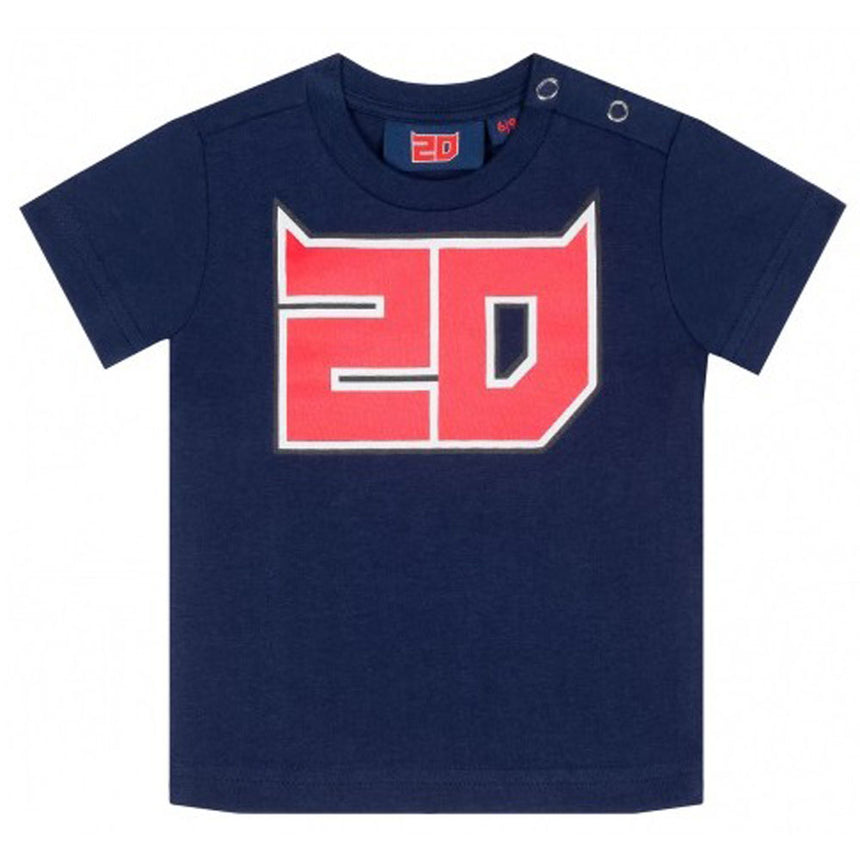 Fabio Quartararo Moto GP #20 Navy Blue Large Logo Baby T-Shirt