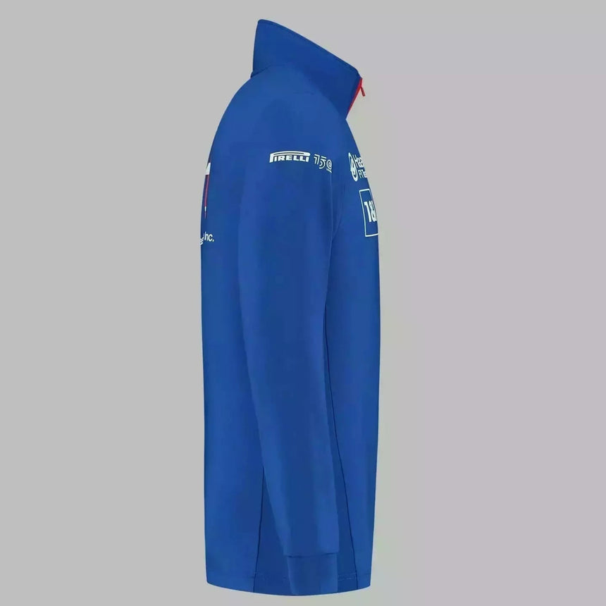 Haas F1 Team Official Licensed Blue 1/4 Zip Sweatshirt