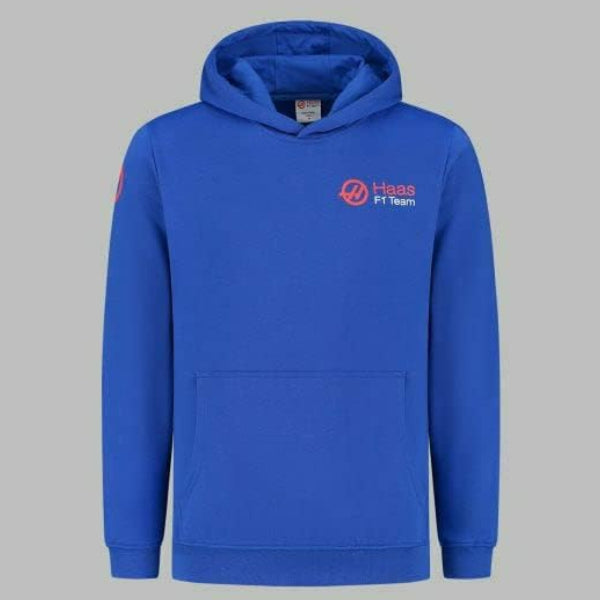 Haas F1 Team Official Licensed Blue Kevin Magnussen Drivers Hoodie