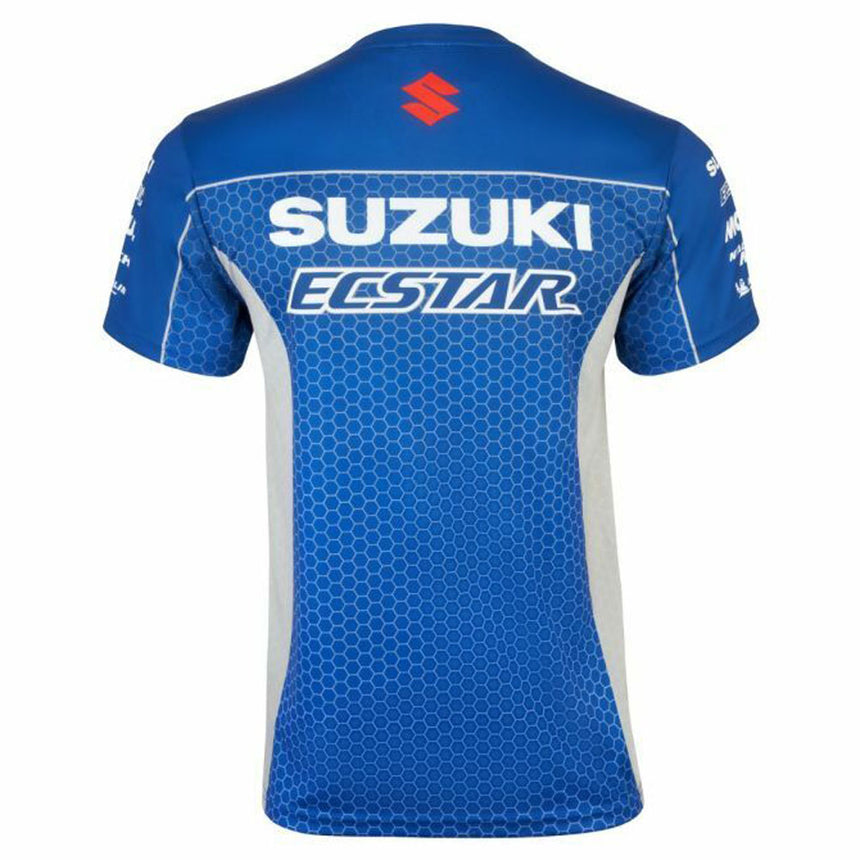 Team Susuki Ecstar Kids T-Shirt | Blue/Grey Sports Material