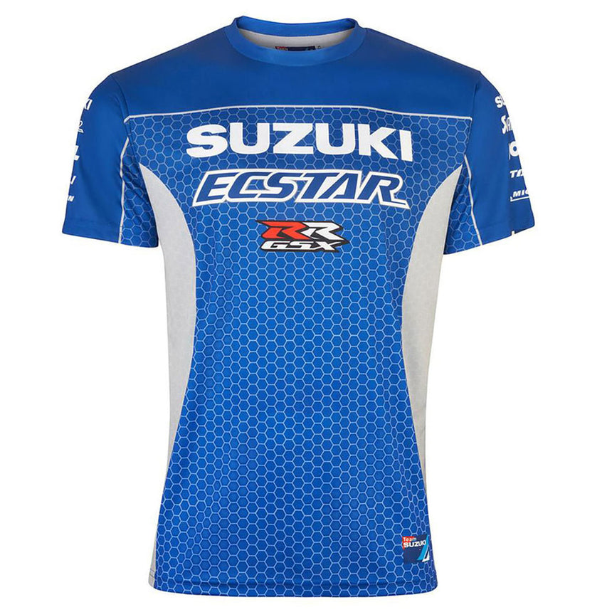 Team Susuki Ecstar Kids T-Shirt | Blue/Grey Sports Material