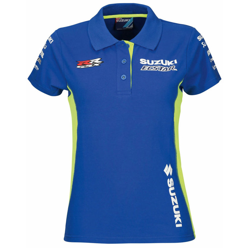 Susuki Ecstar Ladies Blue/Lime Team Polo Shirt