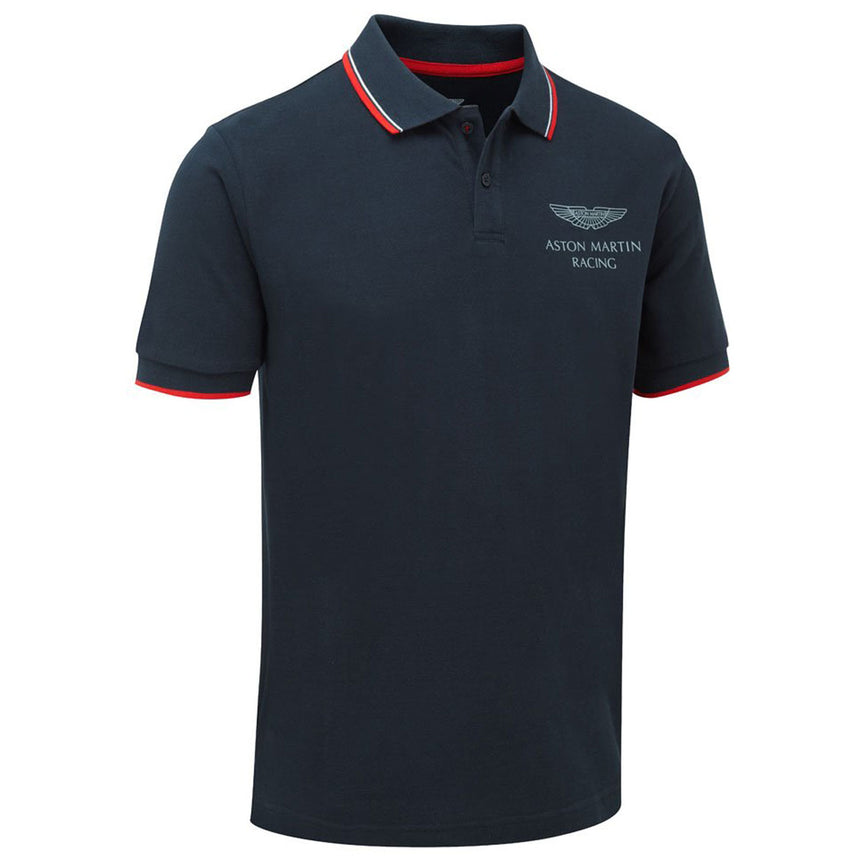 Aston Martin Racing Official Team Navy Blue Travel Polo Shirt
