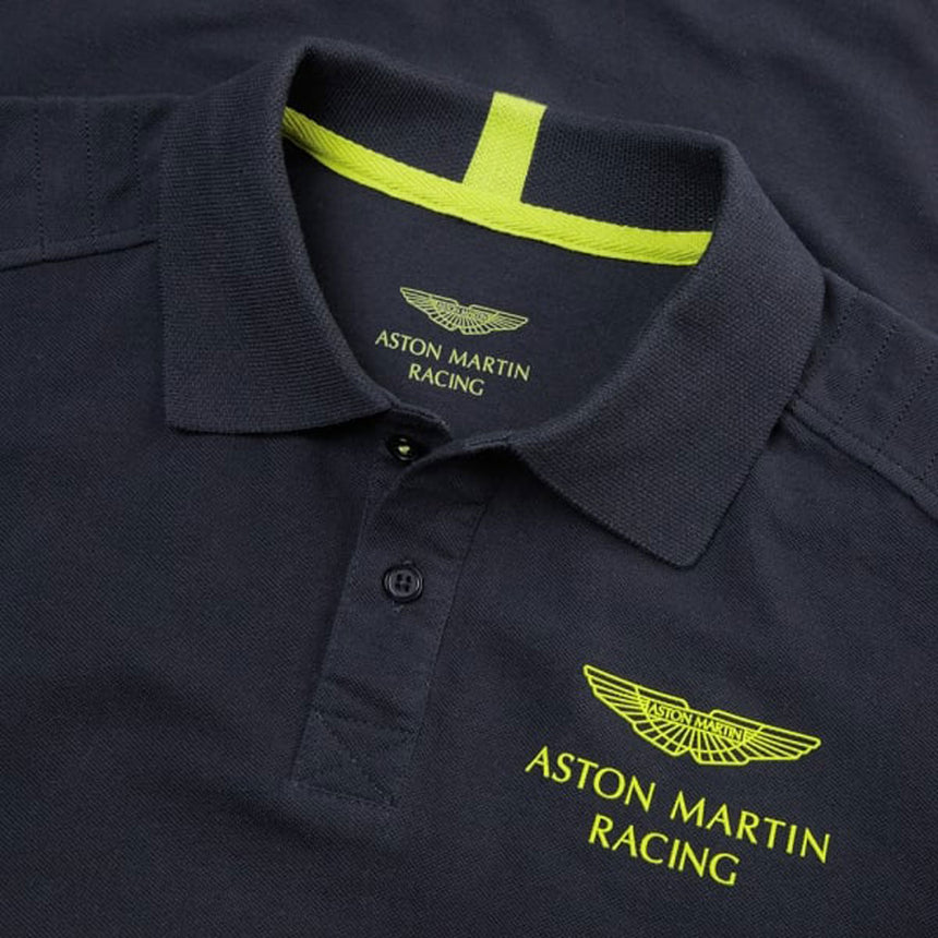 Aston Martin Racing Official 2017 Team Travel Polo Shirt - Navy