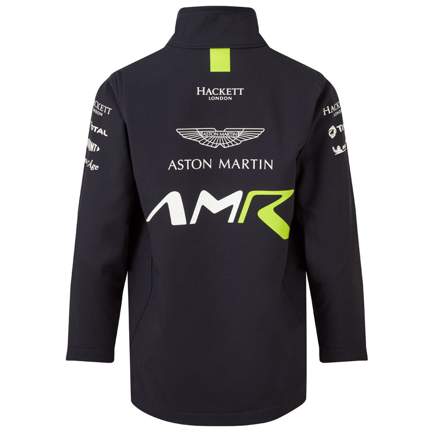 Aston Martin Racing AMR Kids Navy Softshell Team Jacket