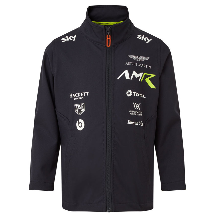 Aston Martin Racing AMR Kids Navy Softshell Team Jacket
