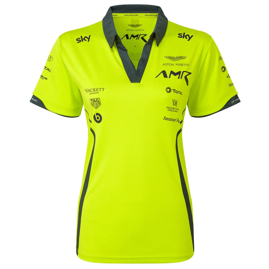 Aston Martin Racing Ladies Team Lime Green Polo Shirt