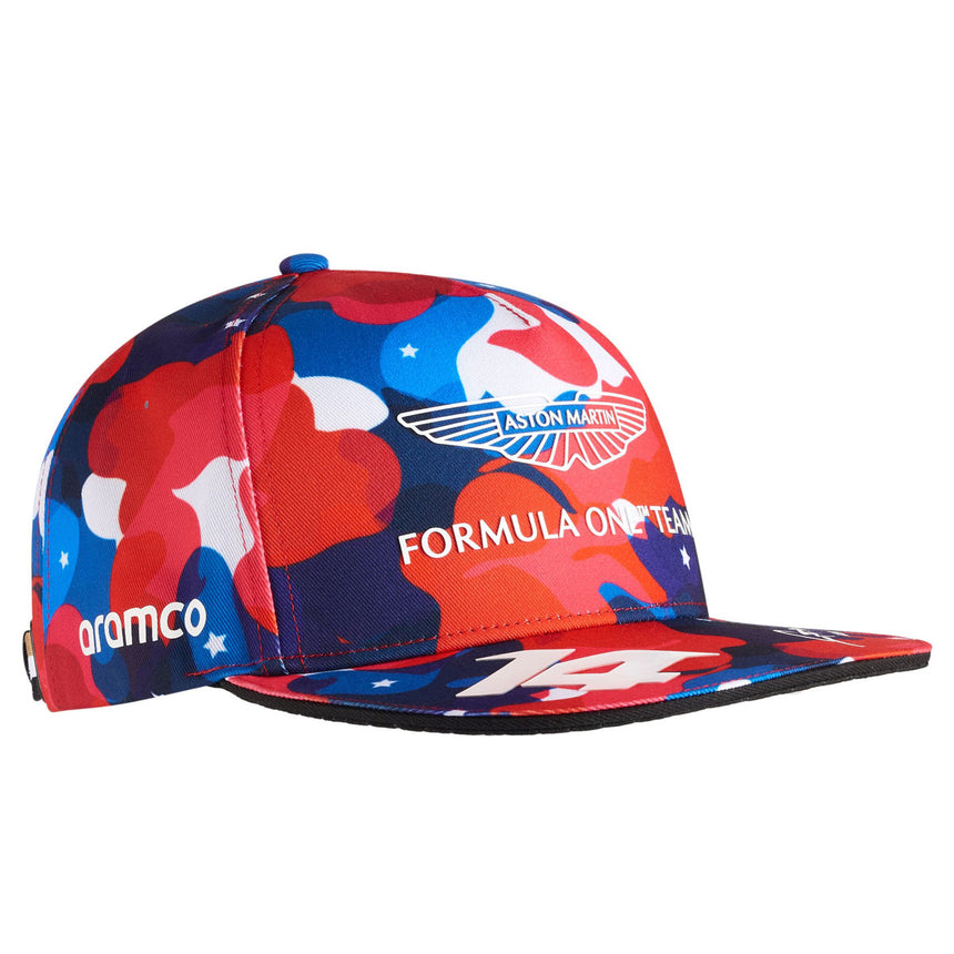 Aston Martin Formula 1 Fernando Alonso #14 Special Edition Flat Brim USA Cap