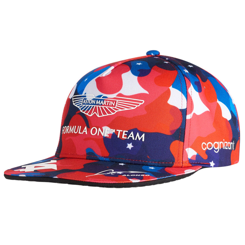 Aston Martin Formula 1 Fernando Alonso #14 Special Edition Flat Brim USA Cap