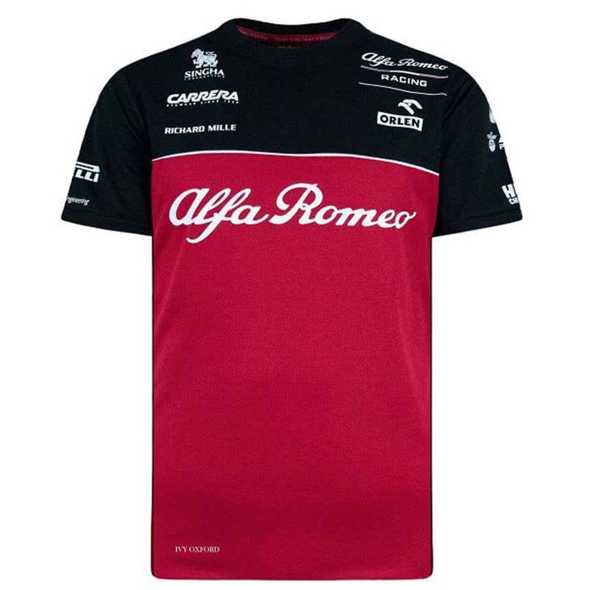 Alfa Romeo Racing Official F1 Red/Black Technical Team T-Shirt