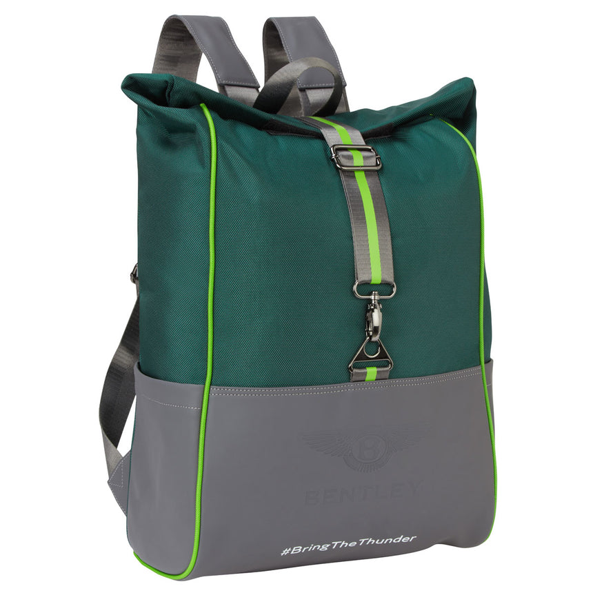 Bentley Motorsport Officially Licensed Green Travel Adventure Rucksack