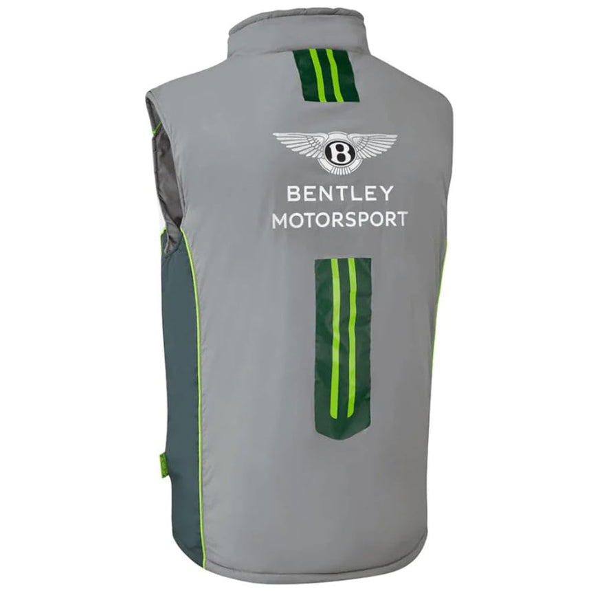 Bentley Motorsport Team Grey/White Padded Reversible Gilet Jacket