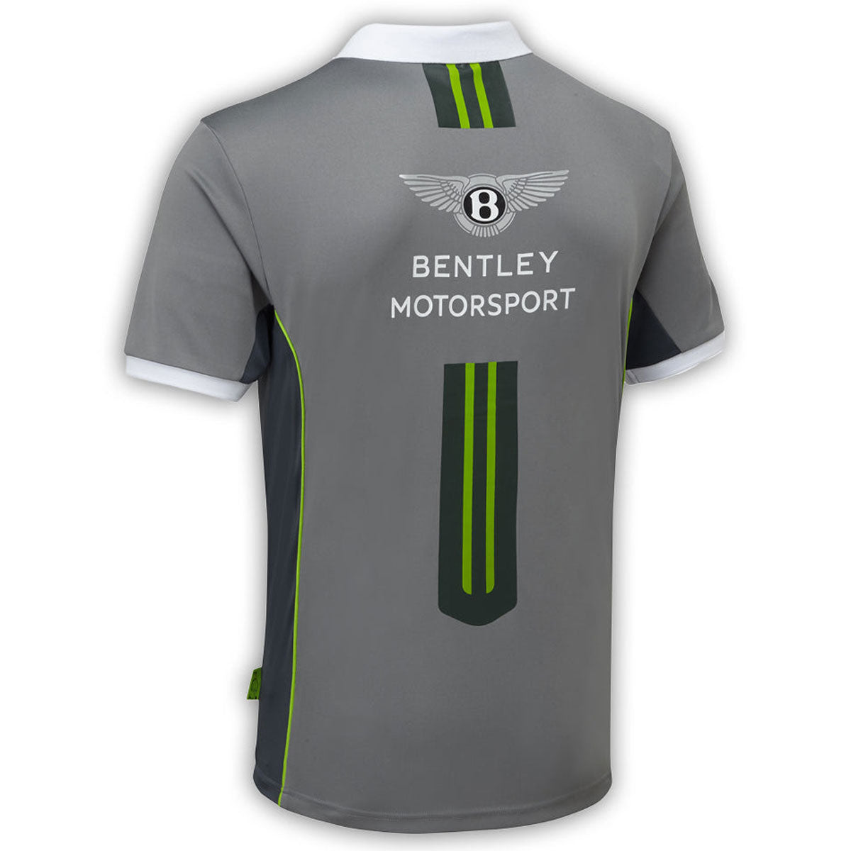 Bentley Motorsport Official Team Polo Shirt for Men | White/Grey