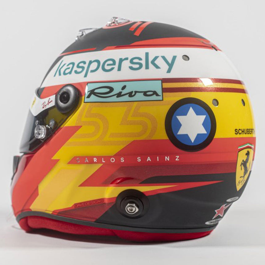 Carlos Sainz 1:1 Scale Scuderia Ferrari Formula 1 Schuberth SF3 ABP 2021 Helmet