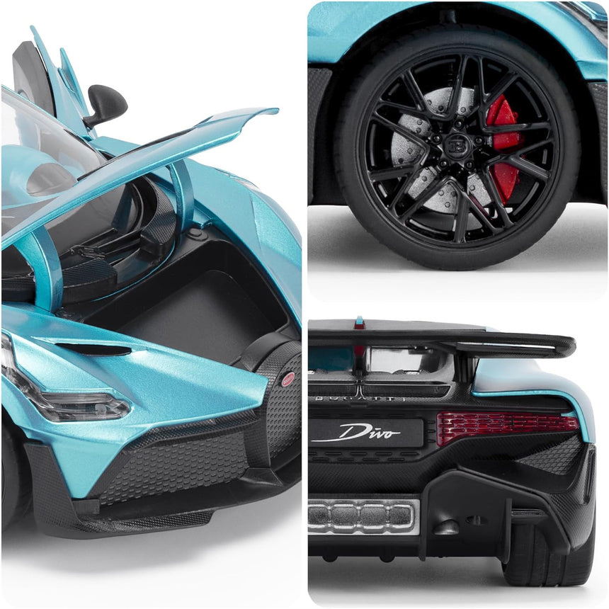 Bugatti Divo 1:18 Scale Sky Blue Diecast Model Car