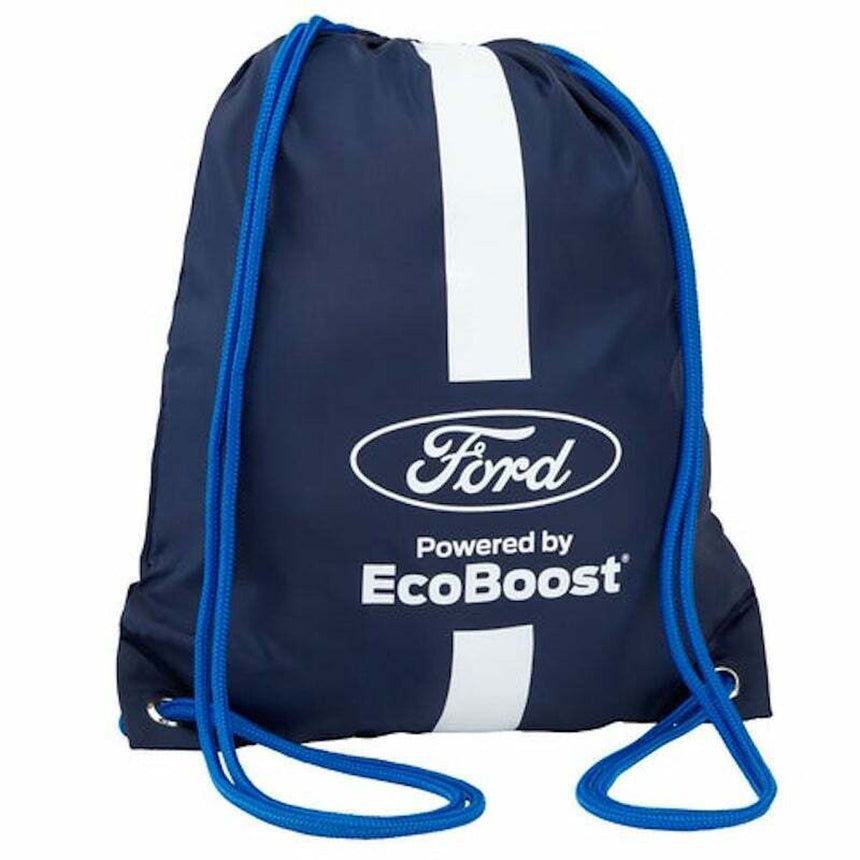 Ford Powered By EcoBoost Drawstring Bag | Dark Blue/White