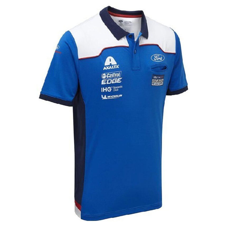 Ford Performance GT Chip Ganassi Racing Team Team Poloshirt | Light Blue/White/Red