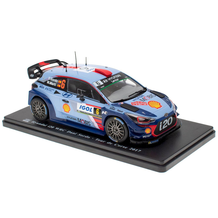 Hyundai 1:24 I20 WRC Dani Sordo Tour De Course 2017 Diecast Model Car