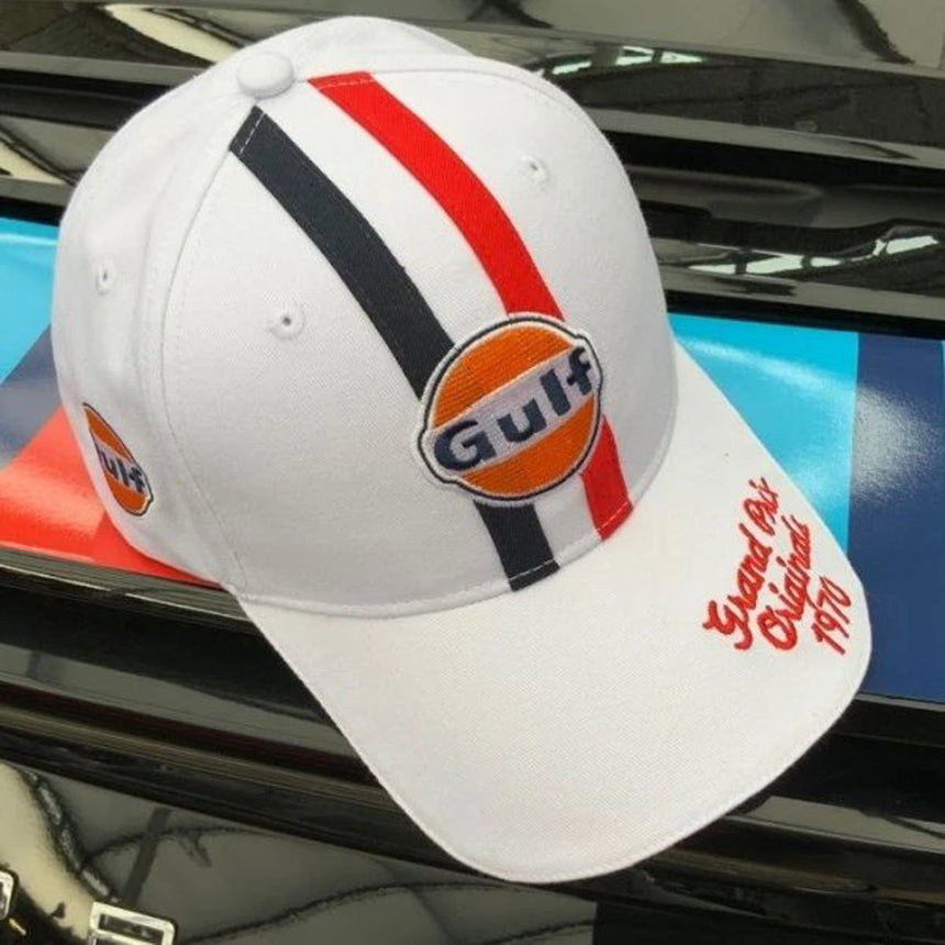 Grandprix Original Gulf 1970 White Adjustable Size Baseball Cap