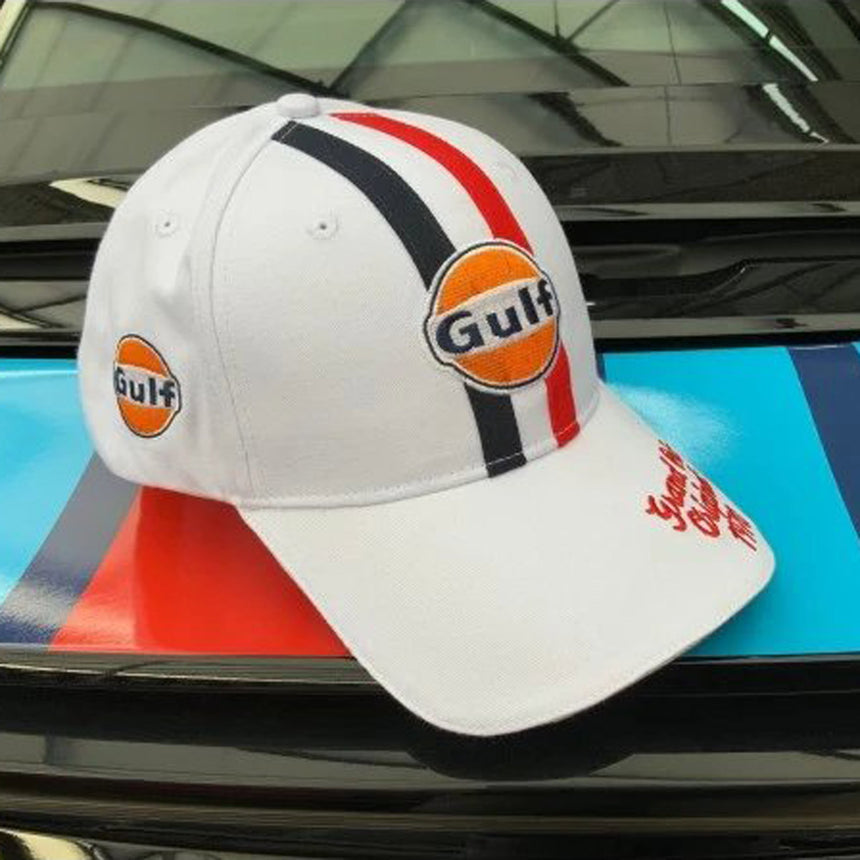 Grandprix Original Gulf 1970 White Adjustable Size Baseball Cap