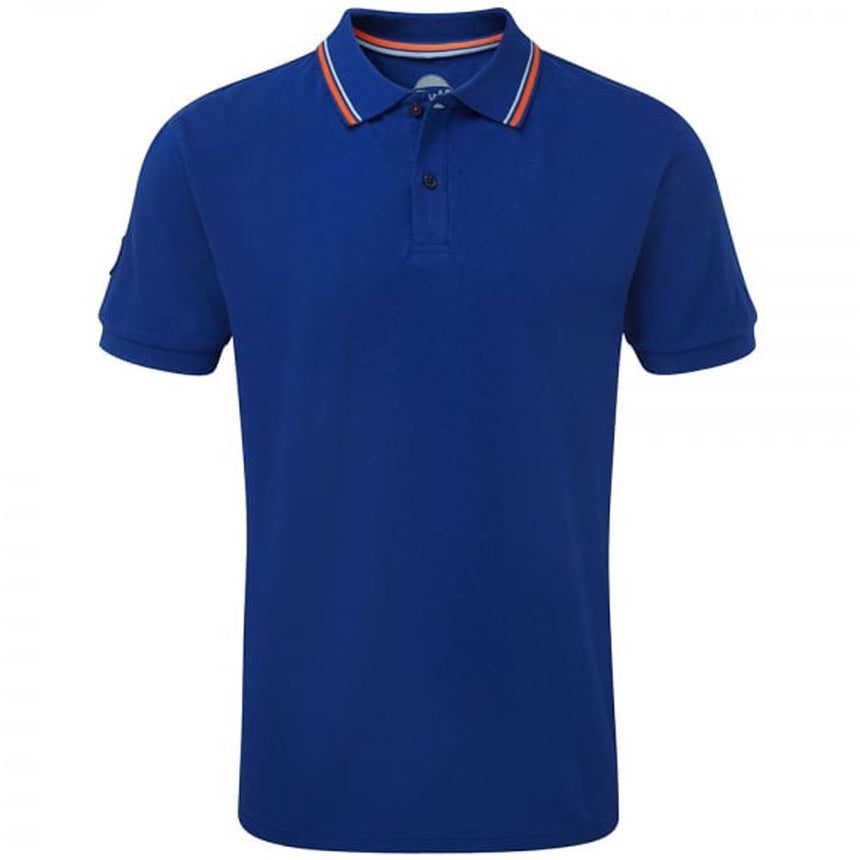 Gulf Racing Blue Team Polo with Iconic Racing Stripes & Gulf Logo