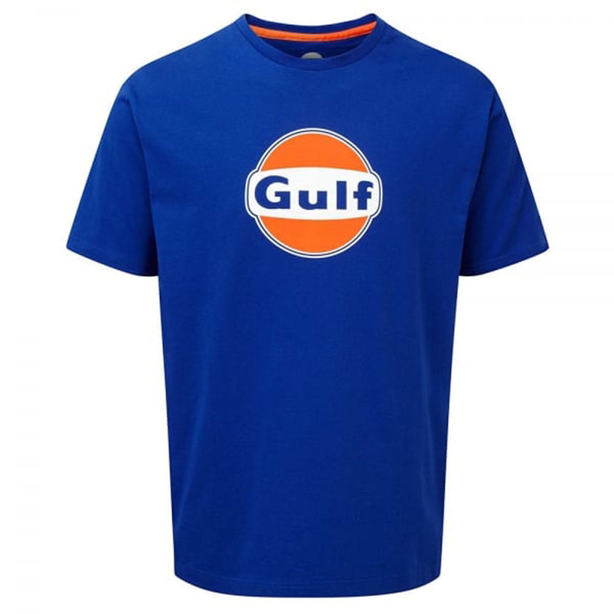 Gulf Racing Official Blue Teamwear T-Shirt - Large Printed Gulf Logo